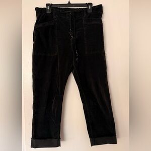 Free People Baggy Corduroy Pants in black size medium